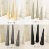 Neutrals Slim Cone Taper Beeswax Candle: Pumpkin / Tall