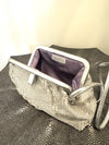 Liette Silver Woven Clutch