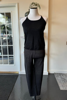  Linen Leggings in Sumi