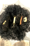 Kara Fur Bag Black