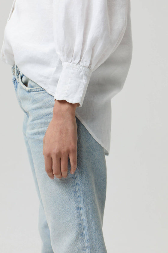 Camille Linen Shirt White