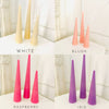 Neutrals Slim Cone Taper Beeswax Candle: Taupe / Tall