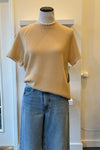 Cashmere Short Sleeve Clover Sweatshirt Sand