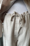 Wide Leg Linen Pant Chalk