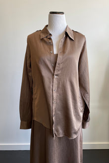  Brazeau Tricot Silk Tailor shirt in cork found at Patricia in southern Pines, NC