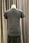 Pewter Cotton Cap Sleeve Tee