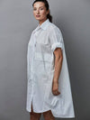 Pocket Cotton Dress - White