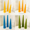 Neutrals Slim Cone Taper Beeswax Candle: Pumpkin / Tall