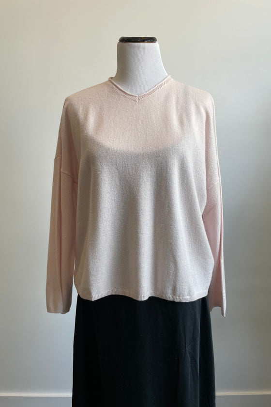 Cashmere V-Neck Sweater Special order - Jute