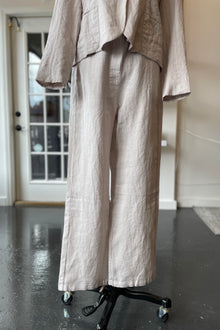  Wide Leg Linen Pant Chalk