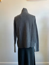 Cashmere Dark Grey Melange Turtleneck