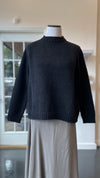 Charcoal Renew-Wool Raglan Pullover