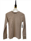 Brazeau Tricot long sleeve cotton cashmere cuff shirt in toast found at Patricia in southern pines, NC