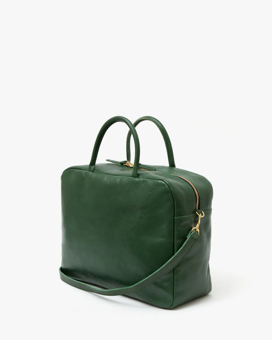 Claude Leather Handbag in Evergreen Rustic