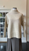 Ivory Renew-Wool Turtleneck