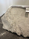 Liette Silver Woven Clutch