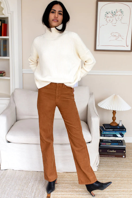 Emerson Fry  Ivory  Carolyn Funnel Neck Sweater