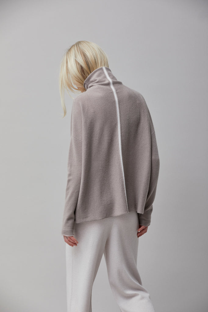 Women's Chalk Cashmere Turtle Neck by Kristensen Du Nord | PATRICIA