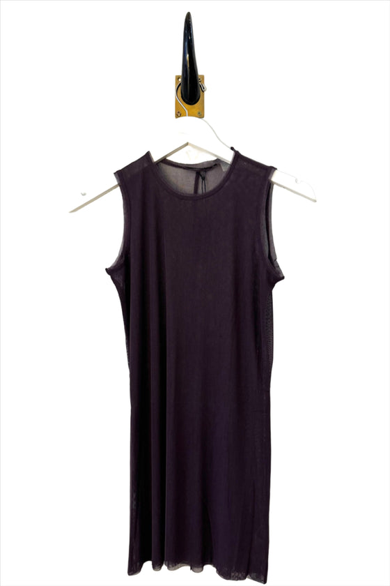 Brazeau Tricot sleeveless pinot silk tulle tank found at Patricia in southern Pines, NC. 