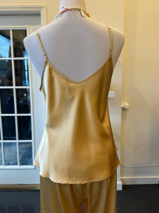 Silk Charmeuse Cami Sand