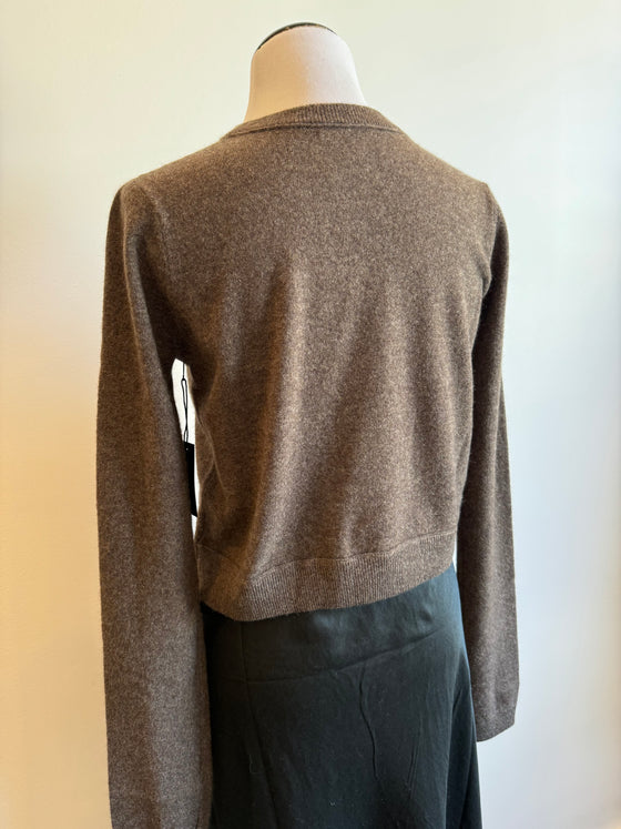 Cashmere All Thumbs Sweater in Suede