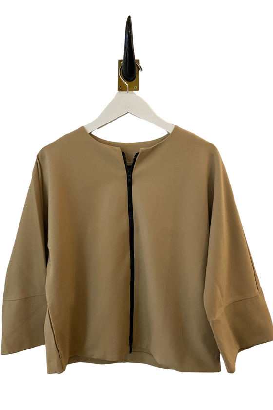 Peter O. Mahler Camel Soft Zip Jacket