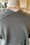 Cashmere V-Neck Sleeveless Sweater Graphite