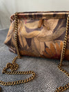 Liette Brown/Multi Velvet Clutch