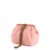 Susan Blush Mohair Clutch