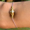 Rakhi 2 White Topaz Bracelet - Fil Nude