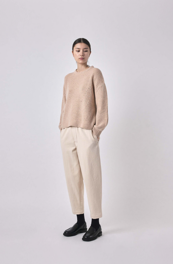 7115 by Szeki Signature Yak Poet Sleeves Sweater