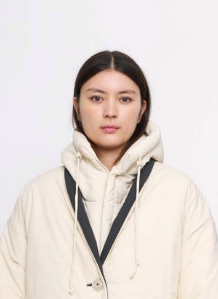 7115 by Szeki Off-White Hooded Vest found at Patricia in Southern Pines, NC