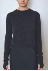  Brazeau Tricot Cashmere All Thumbs Sweater in Coal found at Patricia in Southern Pines, NC