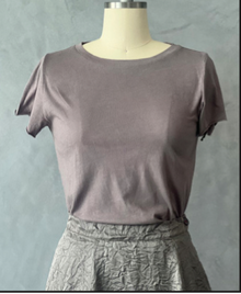  Brazeau Tricot caviar cap sleeve tee found at Patricia in Southern Pines, NC