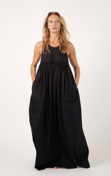  Monday12 Estelle  Grand Japanese poplin Dress maxi black found at Patricia in Southern Pines, NC