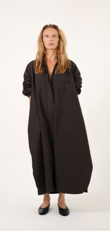  Monday12 Milano Black Italian poplin maxi dress found at Patricia in Southern Pines, NC