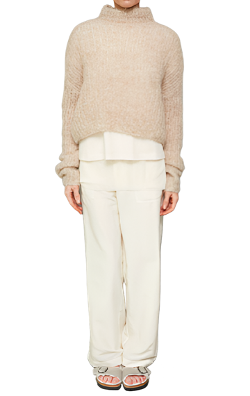 Pearl Silk Utility Pant