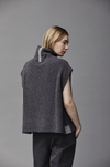 Kristensen du nord cashmere dark gray turtle neck vest found at Patricia in Southern Pines, NC  