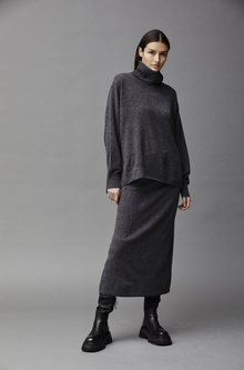  Kristensen du nord dark gray cashmere skirt found at Patricia in Southern Pines, NC. 