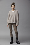 Kristensen du nord clay cashmere v-neck sweater found at Patricia in Southern Pines, NC