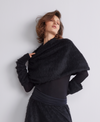 Peter Mahler Black Cape in Soft Jersey Cosy found at Patricia in Southern Pines, NC 