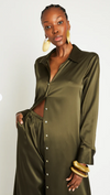 Veruschka Silk Dress Olive