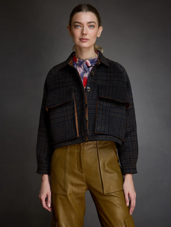 Love BInetti Navy Plaid Oliver Jacket found at Patricia in Southern Pines, NC