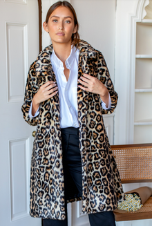  Vegan Leopard Fur Coat