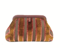  Liette Chestnut Velvet Clutch