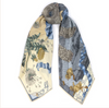 "London Bridge is Falling Down" Wool and Silk Scarf Vanilla / Buttermilk