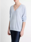 Cashmere/Silk Deep V-Neck Sweater Dark Sky Mist