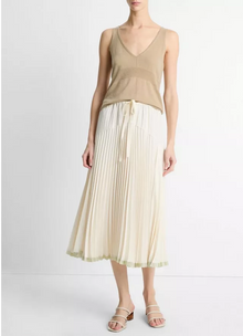  Pleated Tiered Skirt Bon Bona