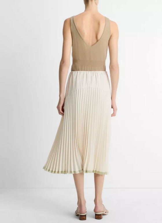 Pleated Tiered Skirt Bon Bona