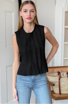  Plait Long Top Black